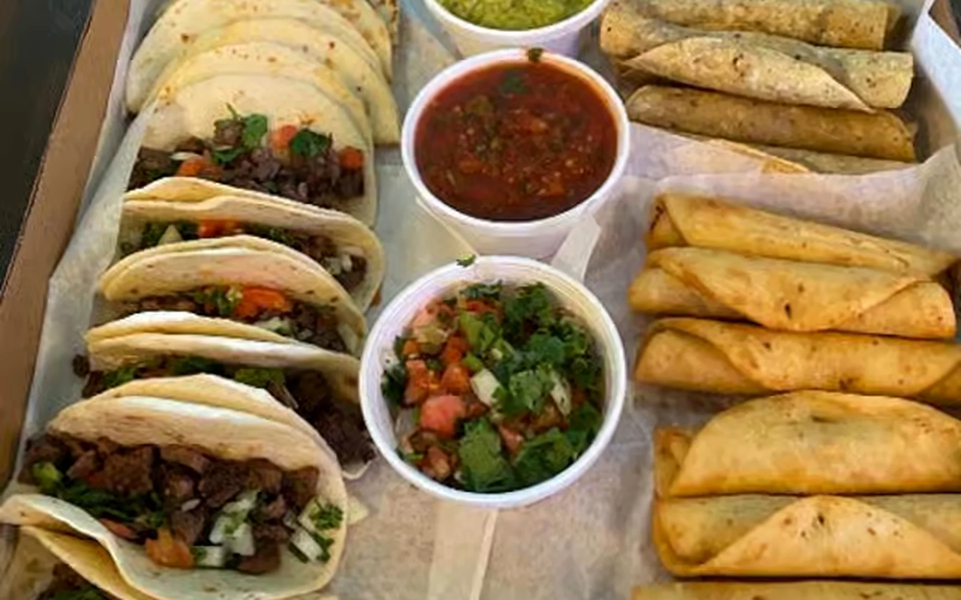 tacos in a box catering