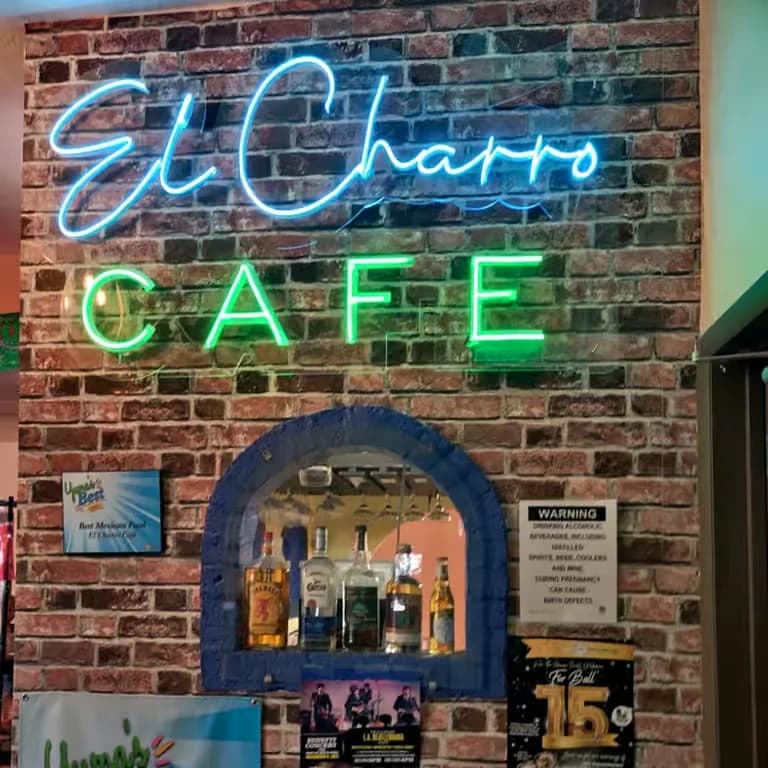 interior photo of inside el charro sign