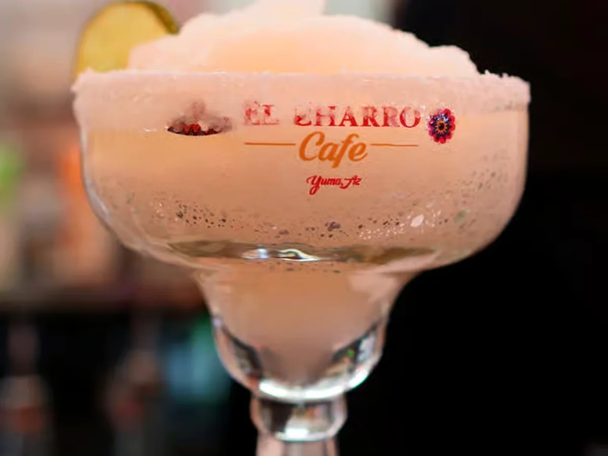 Classic margarita for El Charro Cafe happy hour in Yuma
